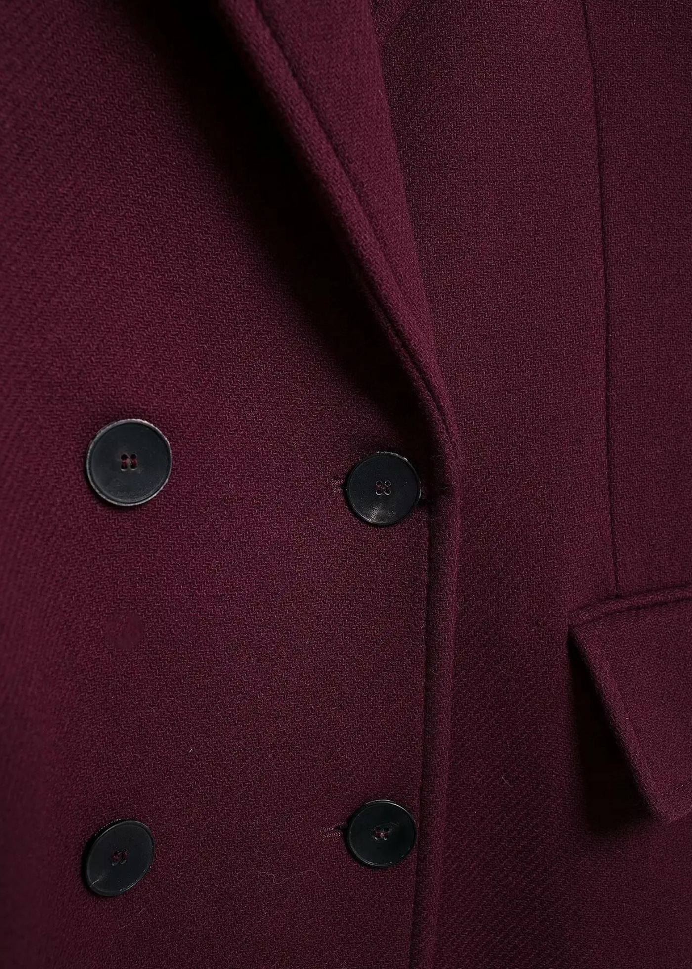 Manteau bordeaux premium – coupe structurée