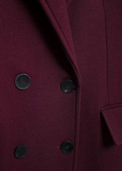 Manteau bordeaux premium – coupe structurée