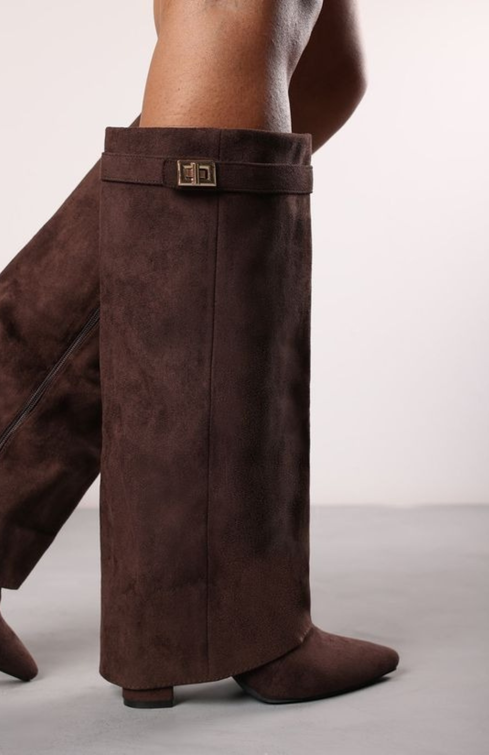 Bottes Hautes Suédées - Marron