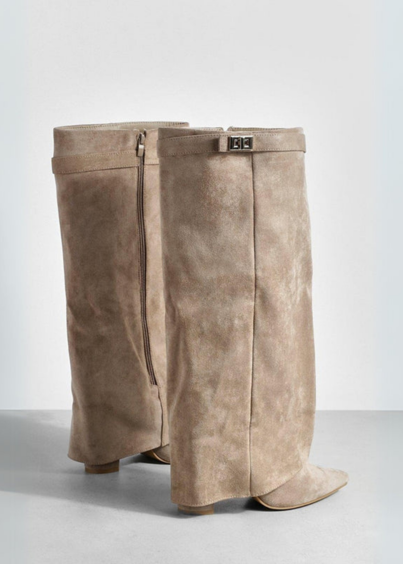 Bottes Hautes Suédées - Taupe